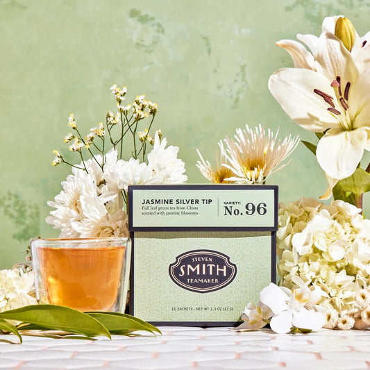 JASMINE SILVER TIP SMITH TEA NO.96 SCENTED GREEN TEA - 15 SACHETS