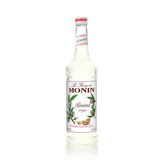 MONIN ALMOND (ORGEAT) SYRUP - 750 ML GLASS BOTTLE