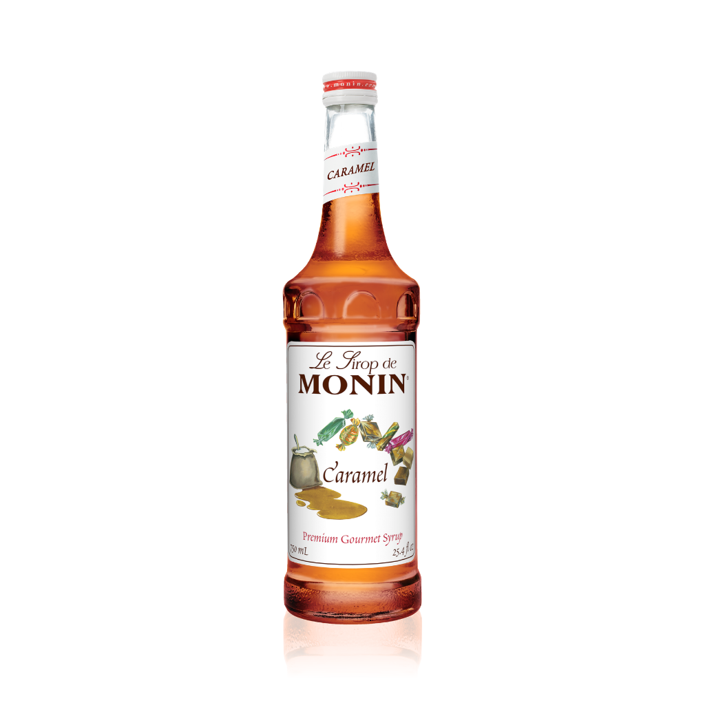 MONIN CARAMEL SYRUP - 750 ML GLASS BOTTLE