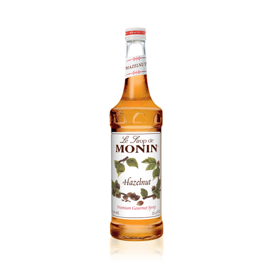MONIN HAZELNUT SYRUP - 750 ML GLASS BOTTLE