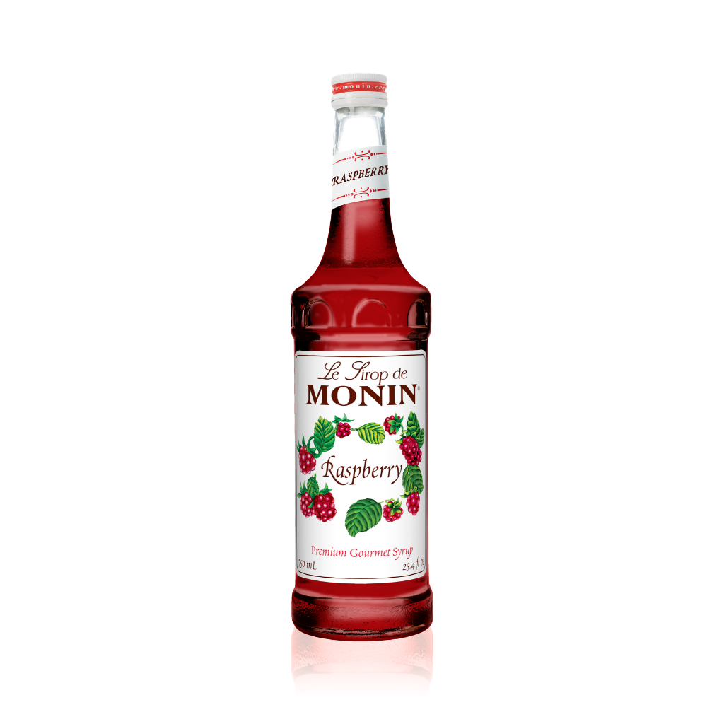 MONIN RASPBERRY SYRUP - 750 ML GLASS BOTTLE