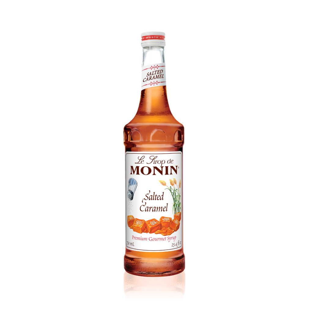 MONIN SALTED CARAMEL SYRUP - 750 ML GLASS BOTTLE