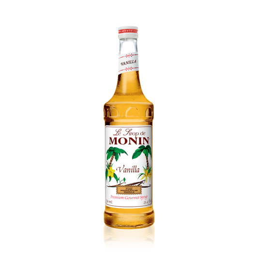 MONIN VANILLA SYRUP - 750 ML GLASS BOTTLE