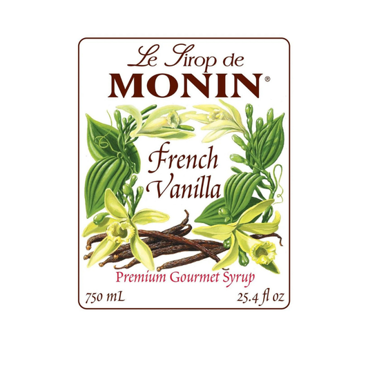 MONIN FRENCH VANILLA - 750 ML GLASS BOTTLE