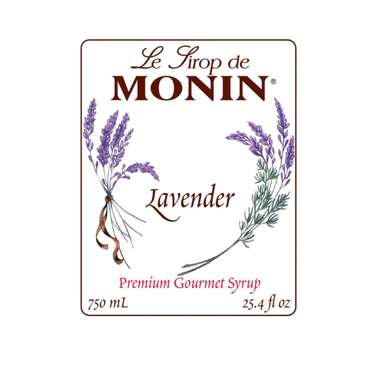 MONIN LAVENDER SYRUP - 750 ML GLASS BOTTLE