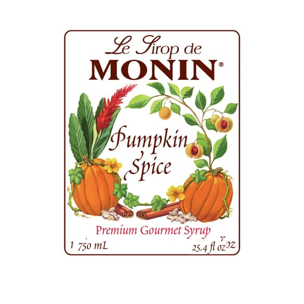 MONIN PUMPKIN SPICE SYRUP - 750 ML GLASS BOTTLE