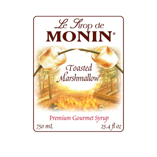 MONIN TOASTED MARSHMALLOW SYRUP - 750 ML GLASS BOTTLE