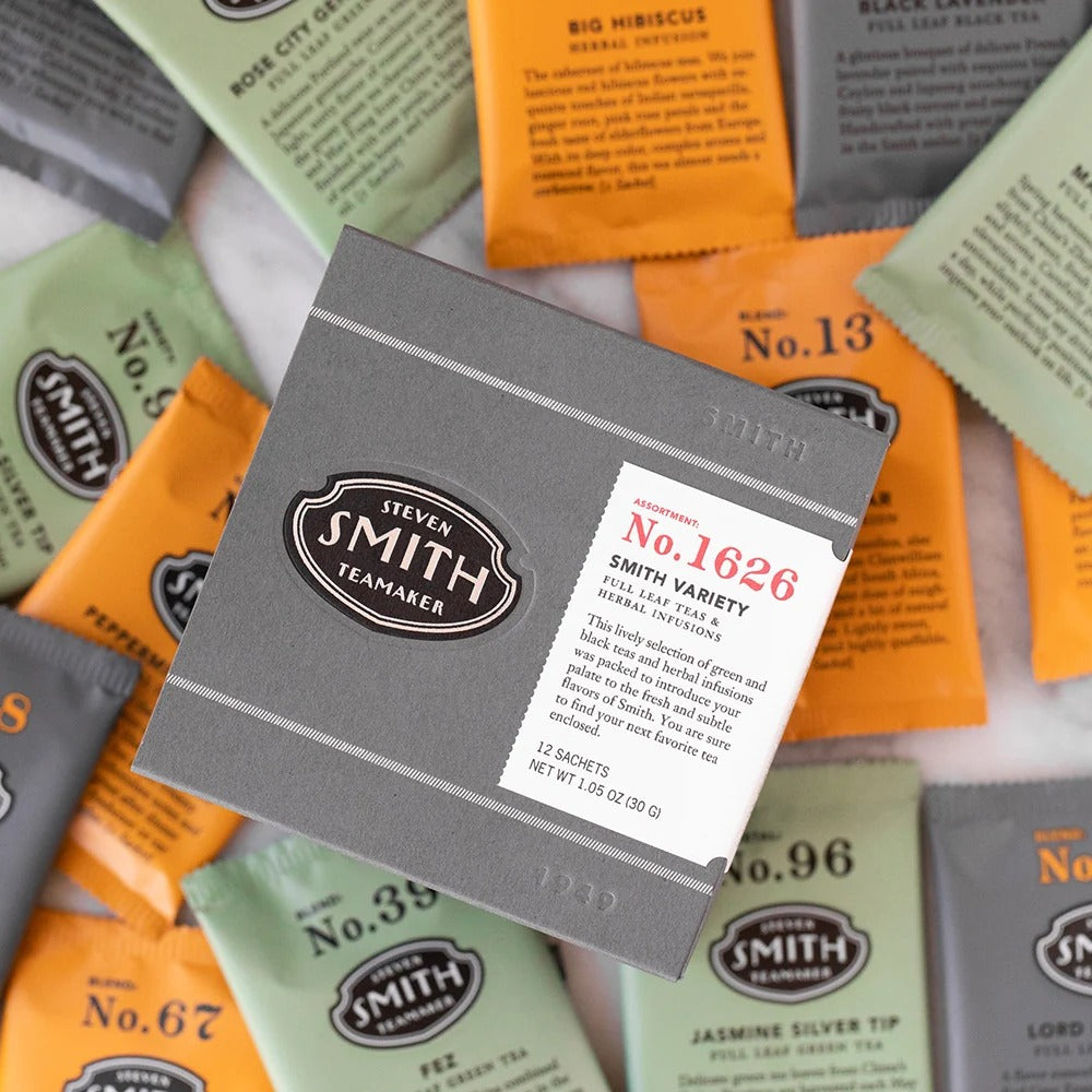 VARIETY GIFT BOX SMITH TEA NO.1626 ASSORTED PACK - 12 SACHETS