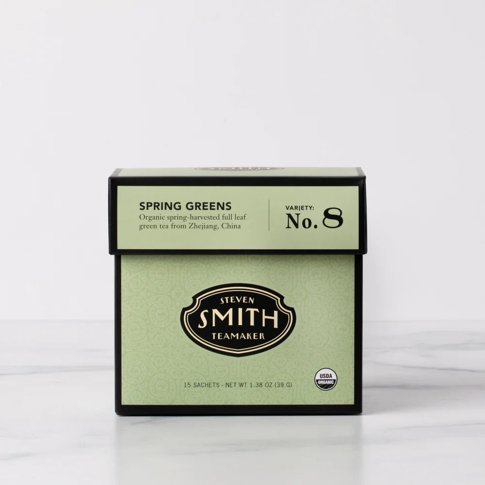 SPRING GREENS SMITH TEA NO.8 GREEN TEA - 15 SACHETS