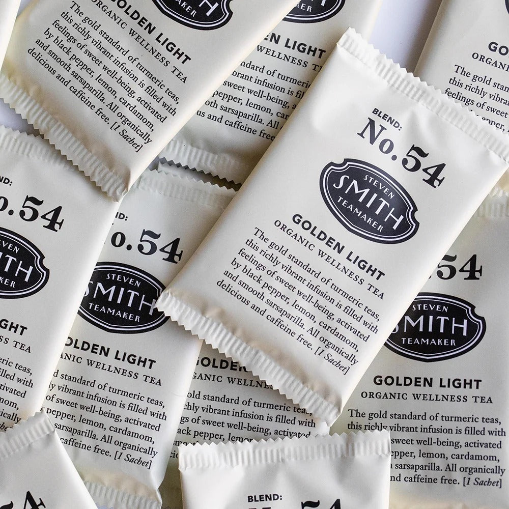 GOLDEN LIGHT SMITH TEA NO.54 CAFFEINE-FREE ORGANIC WELLNESS TEA - 15 SACHETS